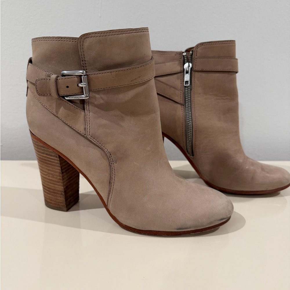 Coach Tan Ankle Boots
